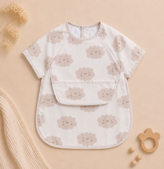 Slabbetje met korte mouwen – Happy Cloud