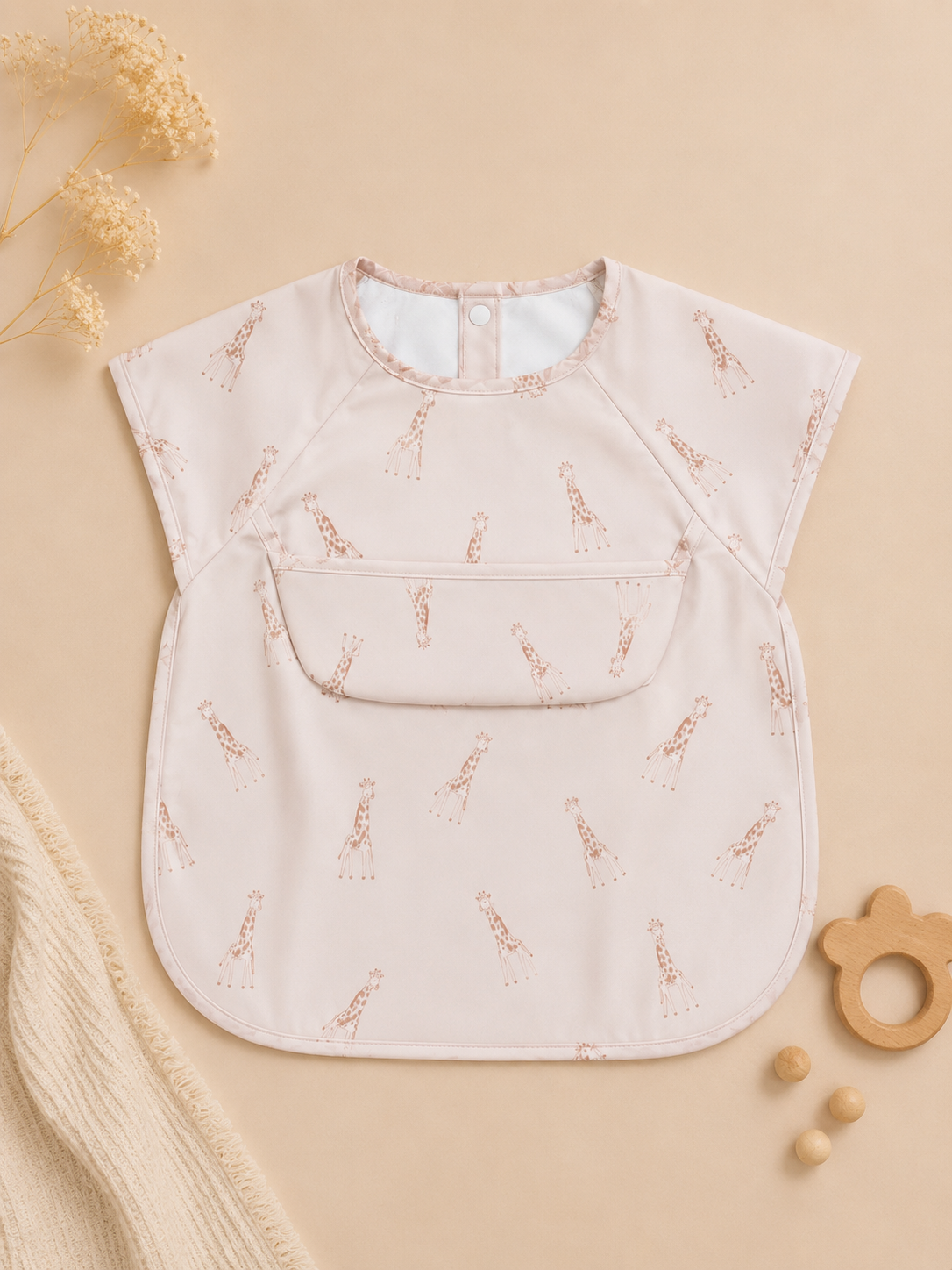 Slabbetje met korte mouwen - Giraffe